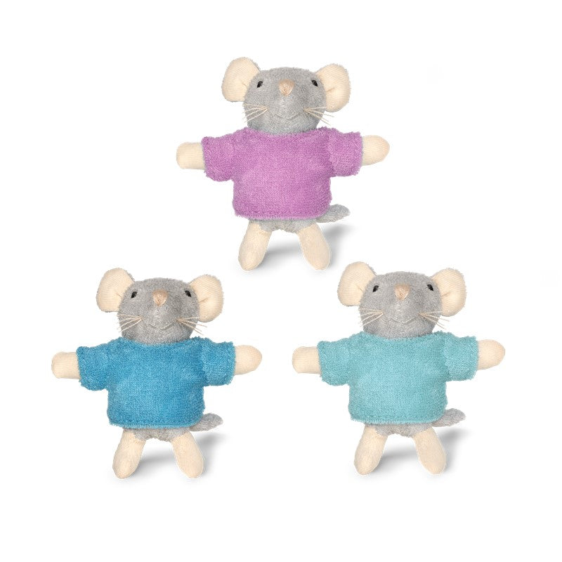 Muñecos Trillizos The Mouse Mansion 8 cm | Pack 3 Personajes La Casa de los Ratones