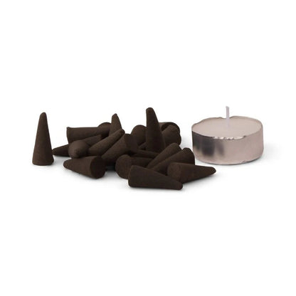 Portavelas incienso Lighthouse Paddywax cerámica con conos y vela de té