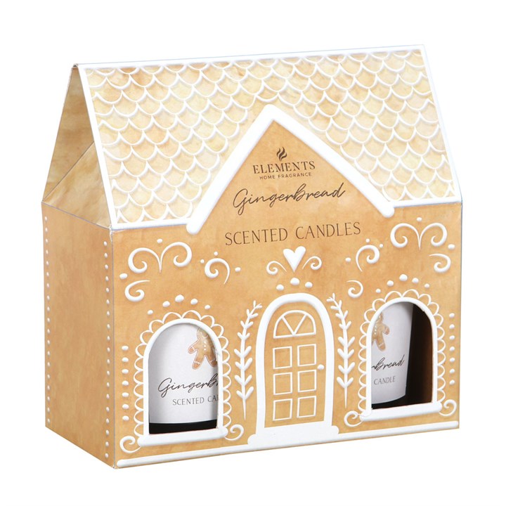 Set de 2 Velas Aromáticas de Jengibre con Tapa de Corcho - Decoración y Fragancia Navideña