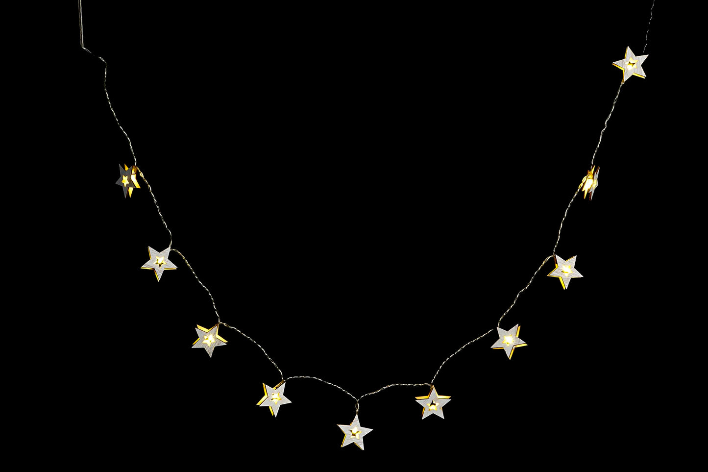 Guirnalda LED con Estrellas – 140 cm (10 luces)
