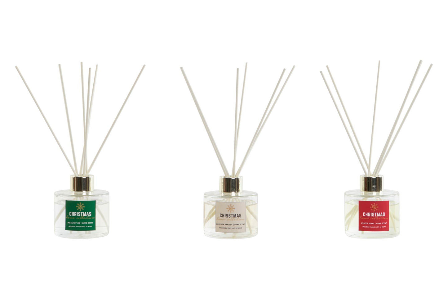 Ambientador Mikado Navideño con Varillas – 100 ml (Aromas Disponibles)