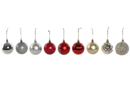 Set 12 Bolas de Navidad en Caja – Diferentes Diseños y Colores (12 unidades)