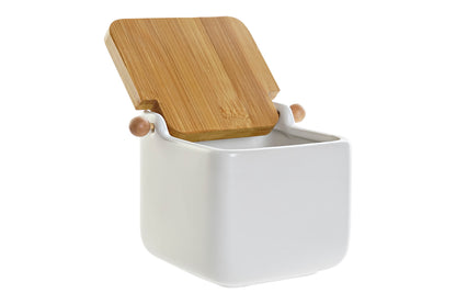 Salero Dolomita y Bambú 15 cm
