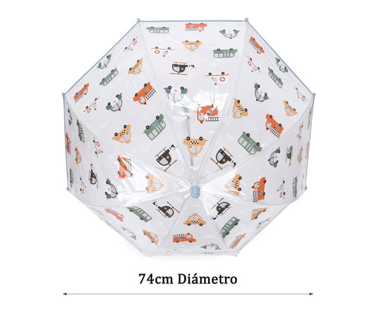Paraguas Transparente City Cars
