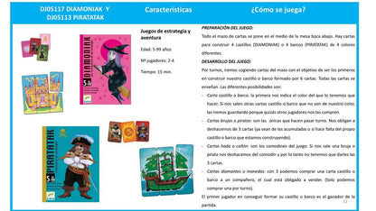 Juego de Cartas Diamoniak de Estrategia y Aventura – Djeco