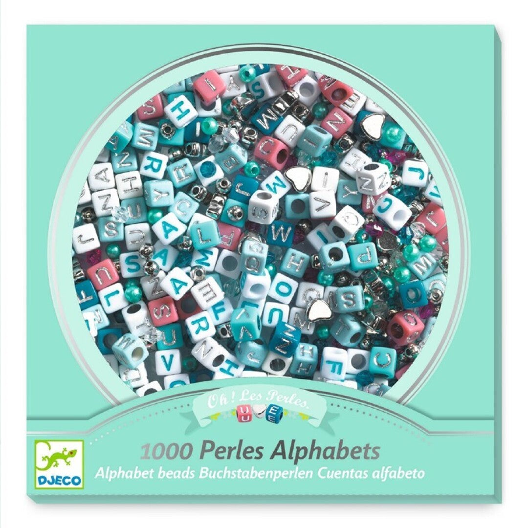 Kit de Perlas con Letras para Hacer Pulseras – 1000 Cuentas