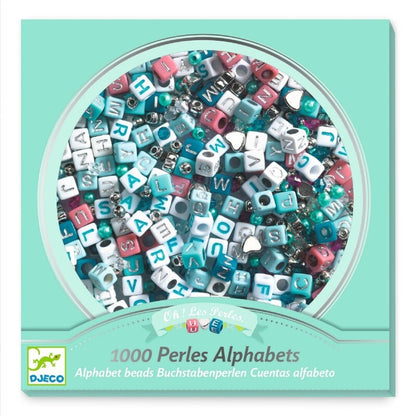 Kit de Perlas con Letras para Hacer Pulseras – 1000 Cuentas
