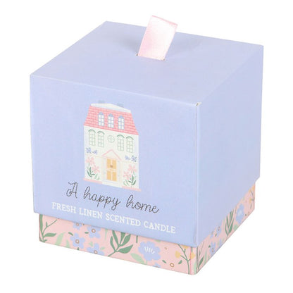 Vela de lino fresco A Happy Home