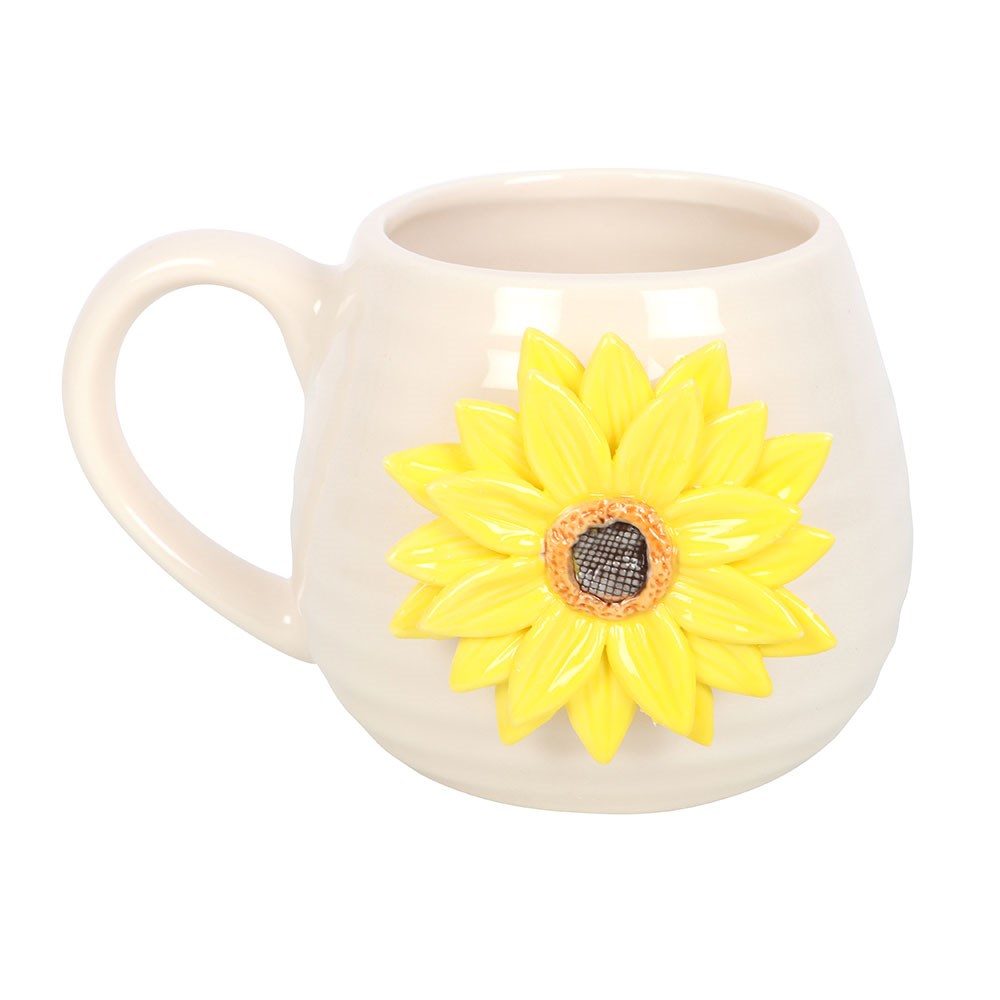Taza de Cerámica Girasol 3D 450 ml