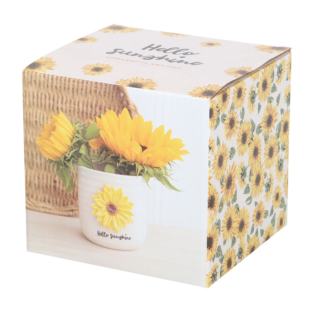 Maceta de Cerámica Girasol 3D “Hello Sunshine”