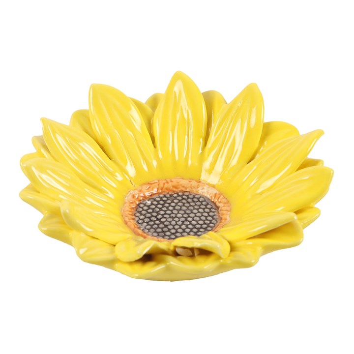 Plato Decorativo Girasol de Cerámica