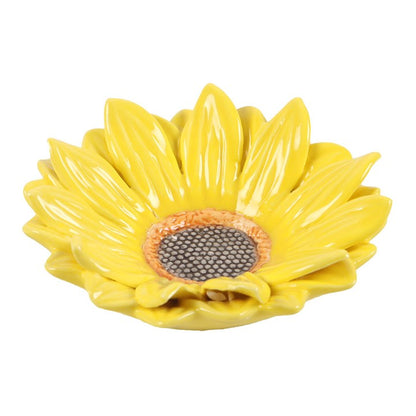 Plato Decorativo Girasol de Cerámica