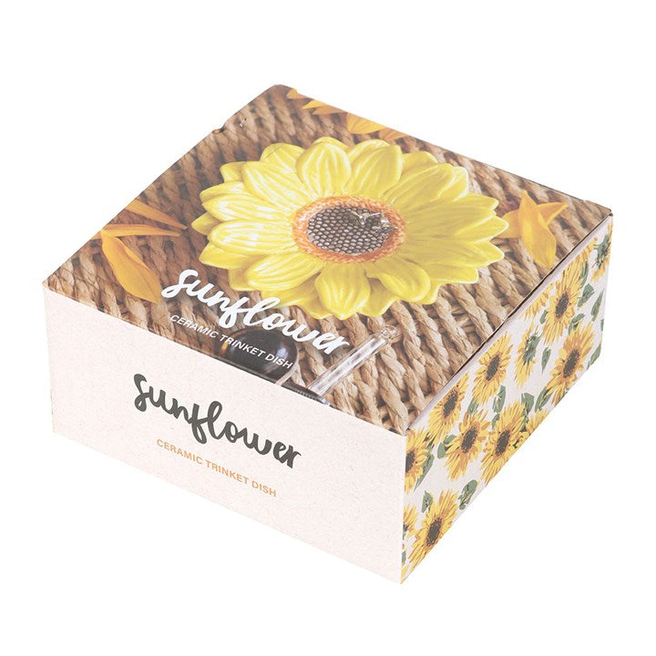Plato Decorativo Girasol de Cerámica