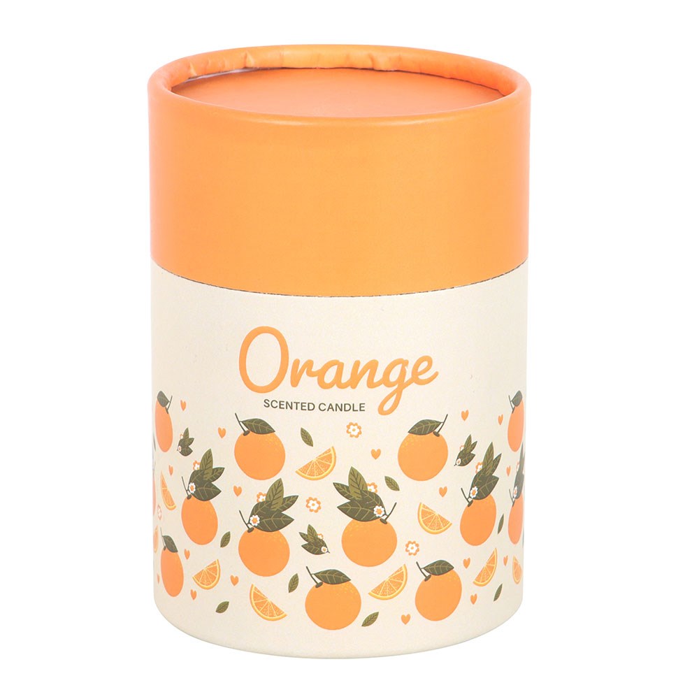 Vela Aromática de Naranja con Tapa de Madera – Aroma Cítrico y Decoración Frutal