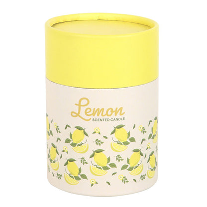 Vela Aromática de Limón con Tapa de Madera