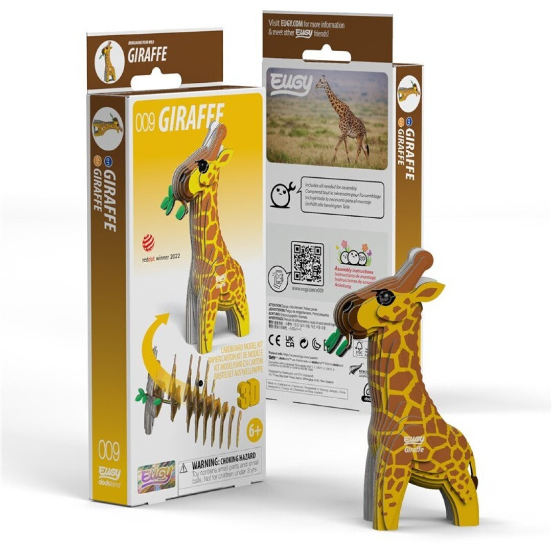 Puzzle 3D Eugy Jirafa Ecológica para Montar