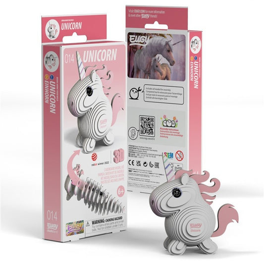 Puzzle 3D Eugy Unicornio Ecológico para Montar