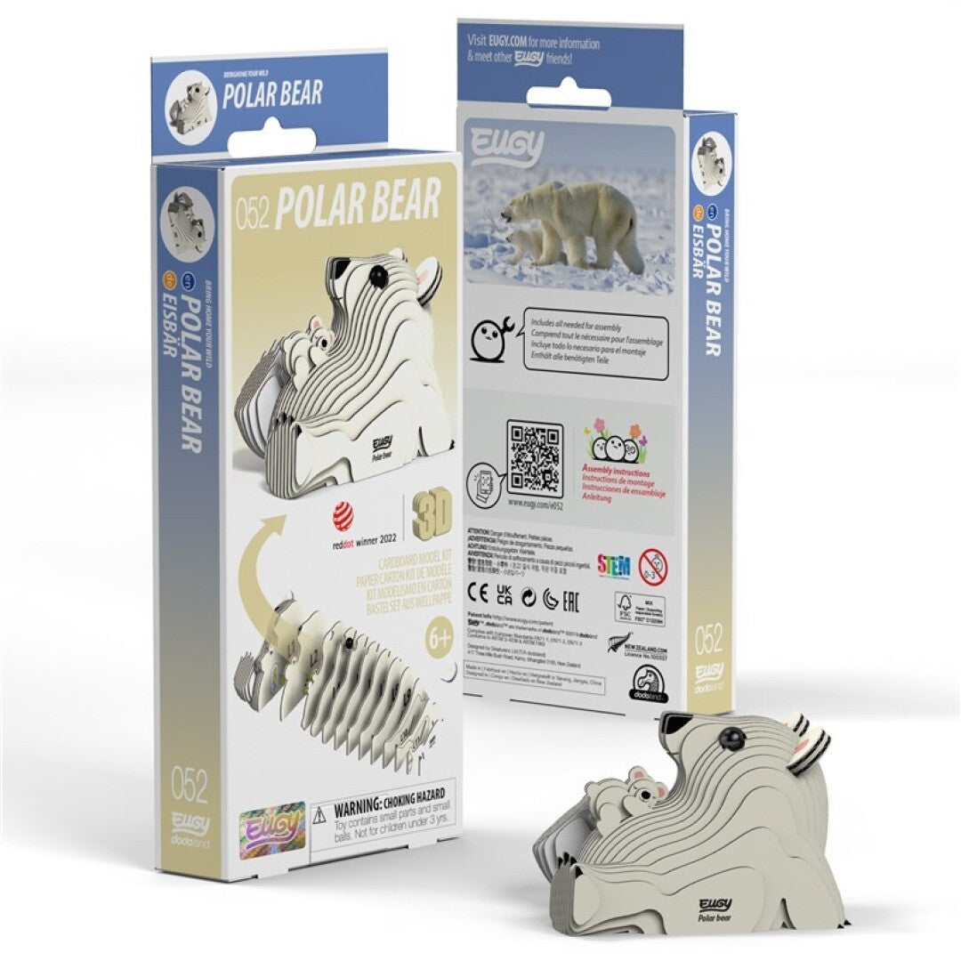 Puzzle 3D Eugy Oso Polar Ecológico para Montar