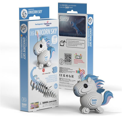 Puzzle 3D Eugy Unicorn Sky para Montar