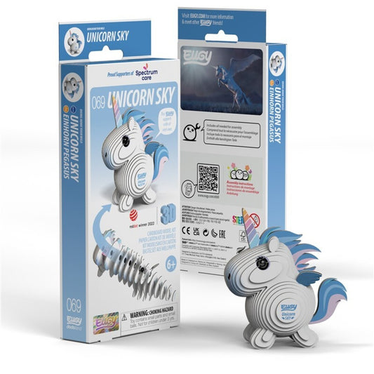 Puzzle 3D Eugy Unicorn Sky para Montar