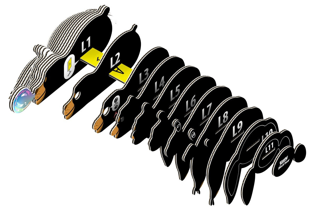 Puzzle 3D Eugy Oso Negro para Montar