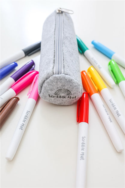Estuche Scribble con 12 Rotuladores de Tiza Líquida
