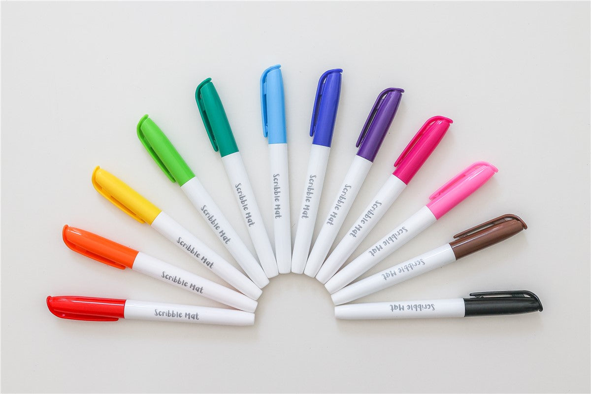Estuche Scribble con 12 Rotuladores de Tiza Líquida