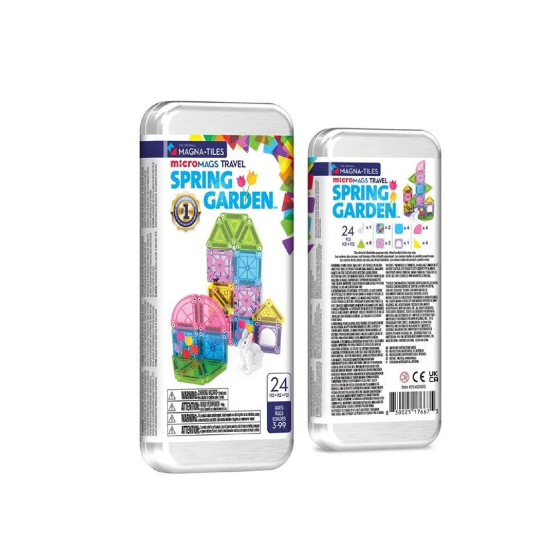 MAGNA-TILES microMAGS Spring Garden Travel Set Magnético Infantil