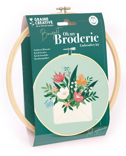Kit parcial de bordado ramo Ø20 cm