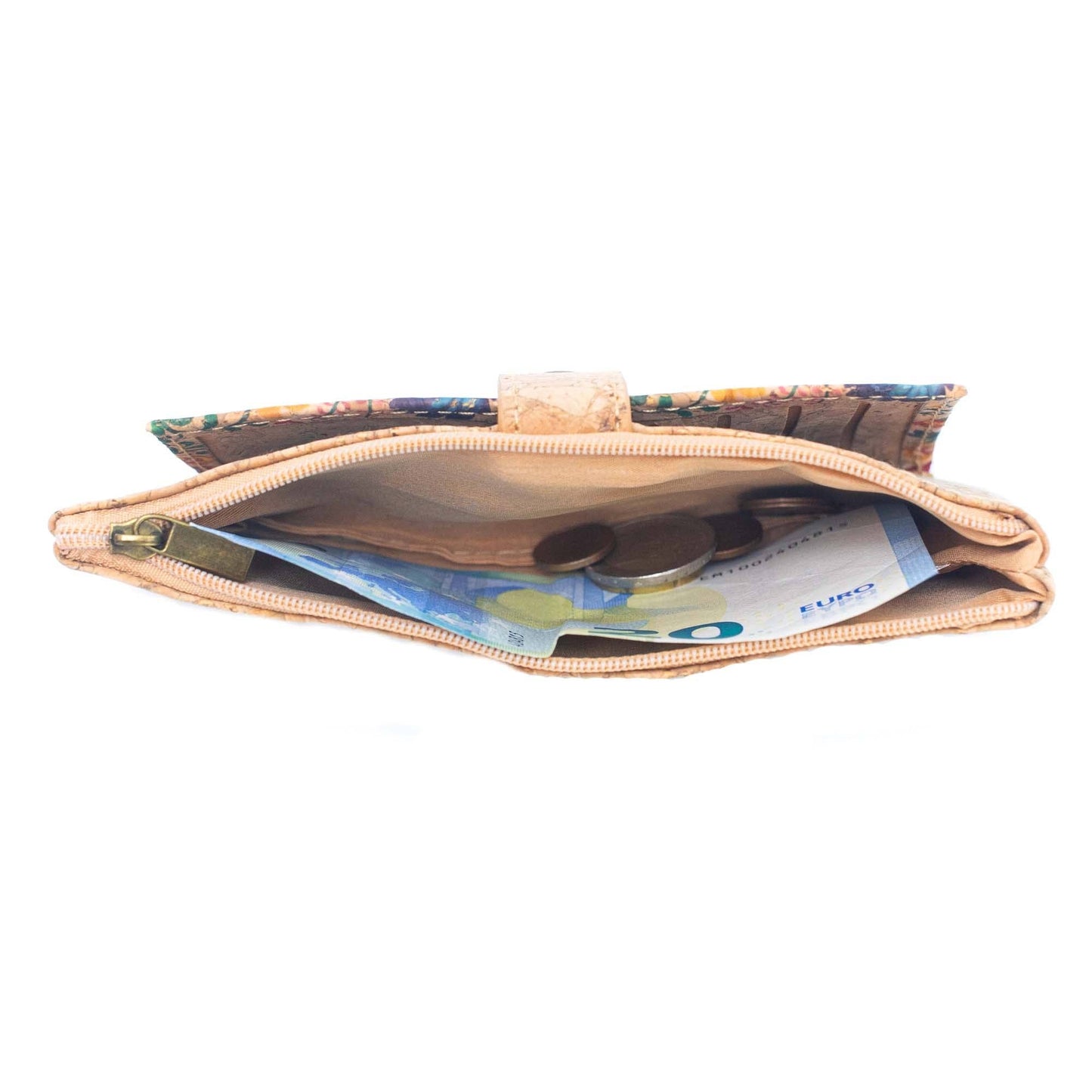 Carteras de tarjetas delgadas para mujer con estampado de flores BAG-2223