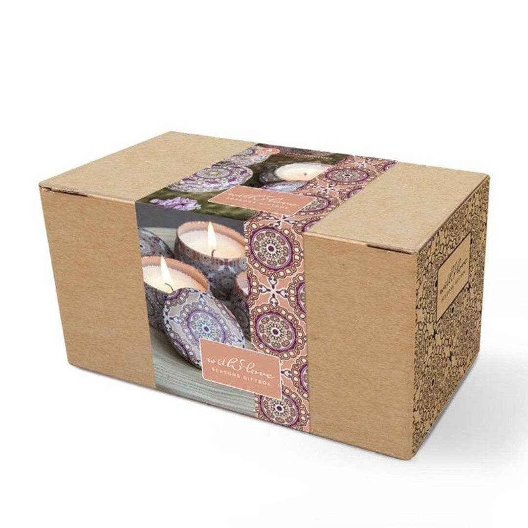 Con amor, caja de regalo perlas y surtido rosa