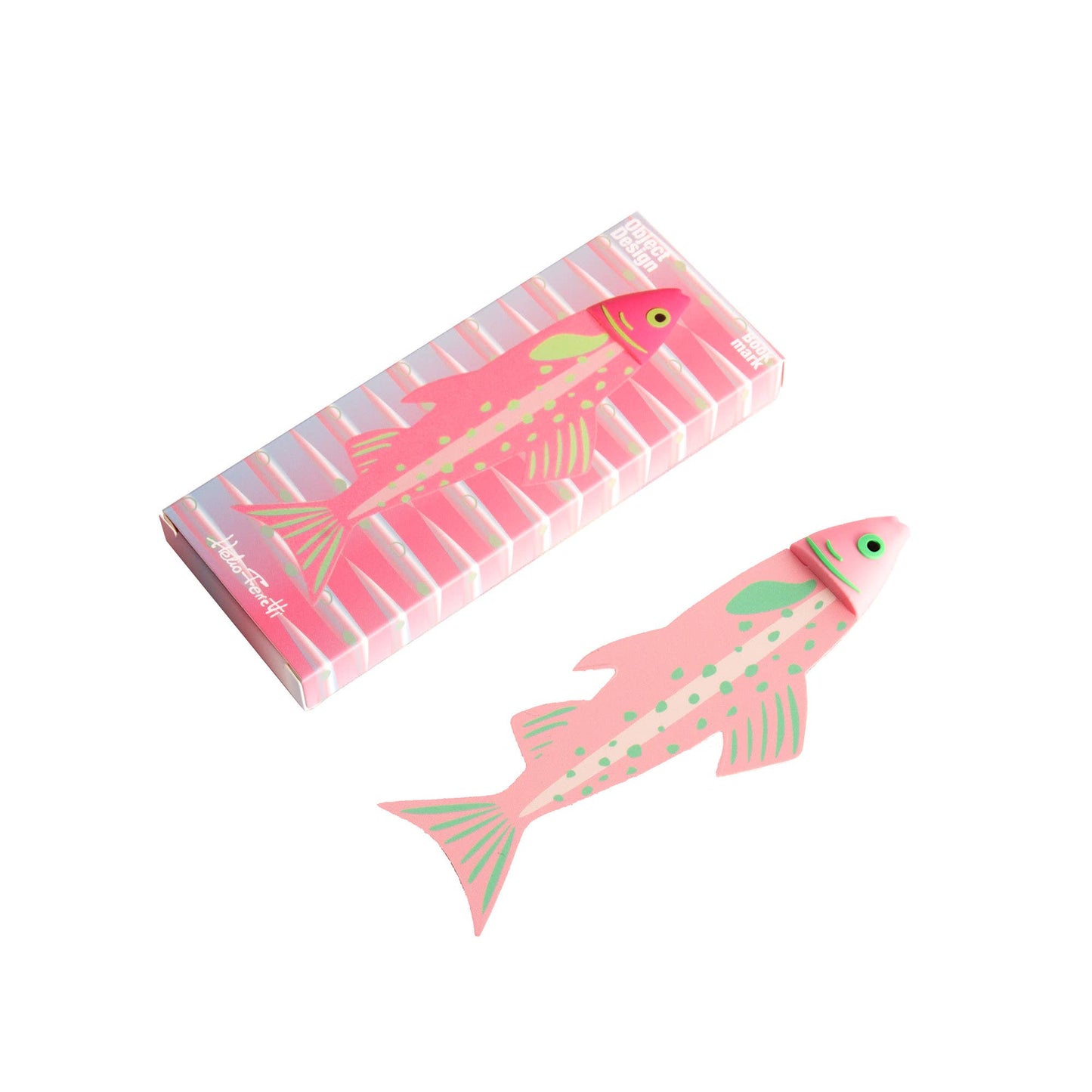 Marcapáginas pez rígido original – Bookmark decorativo kawaii para libros y agendas