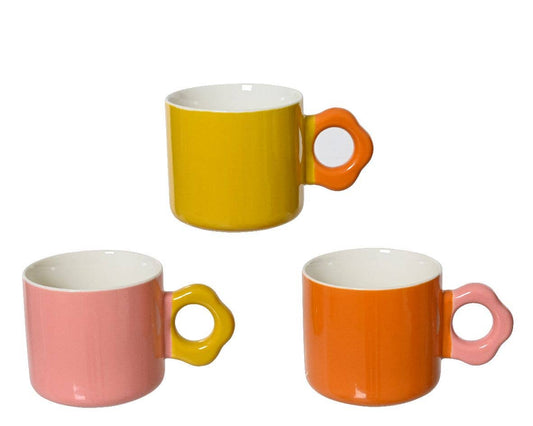 Juego de tazas de porcelana 3 piezas