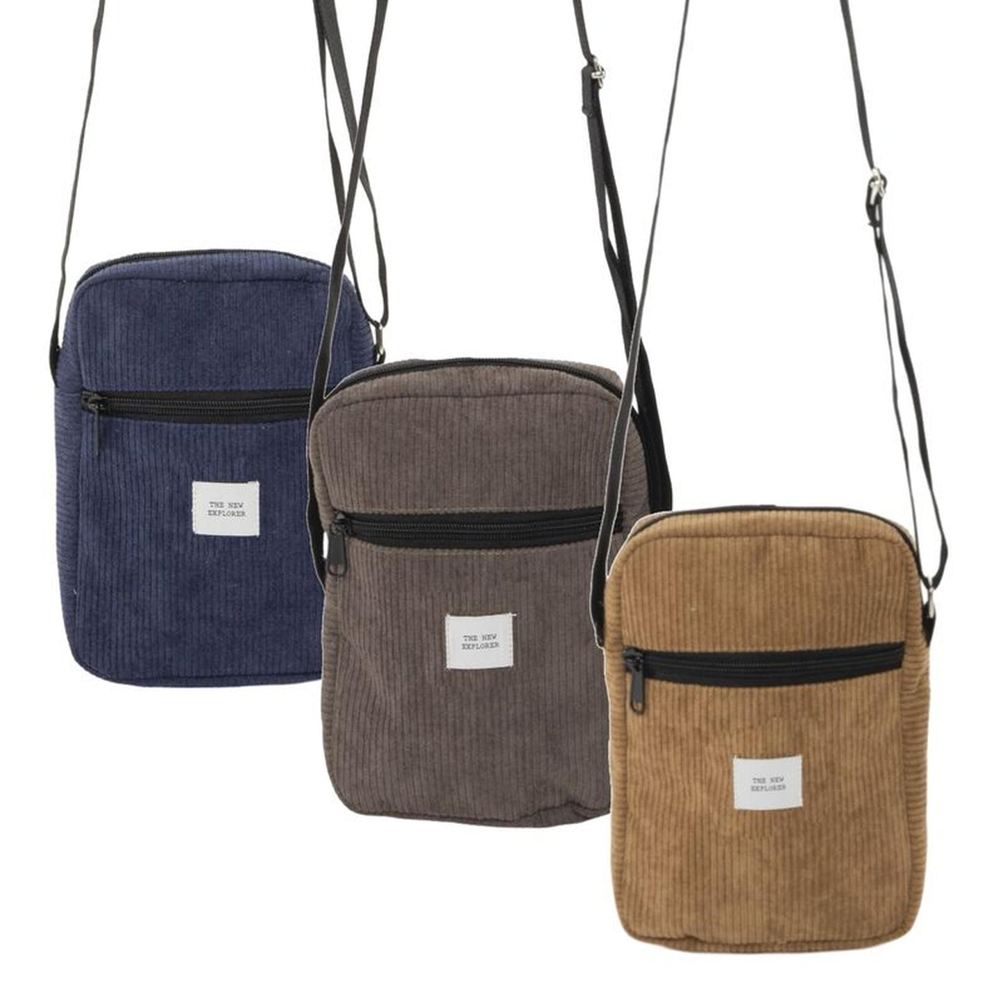 Bolso Hombre Pana Derek - Bandolera Casual con Correa Ajustable