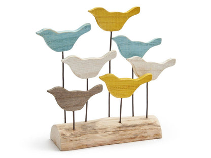 Pájaros en madera