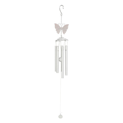 Campana de Viento Mariposa Blanca