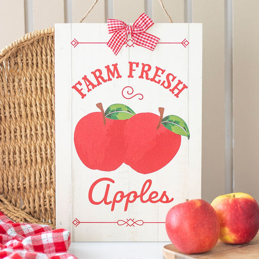 Cartel Colgante Farm Fresh Apples