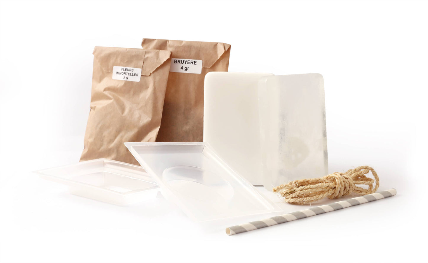 Kit para hacer jabones colgantes con flores