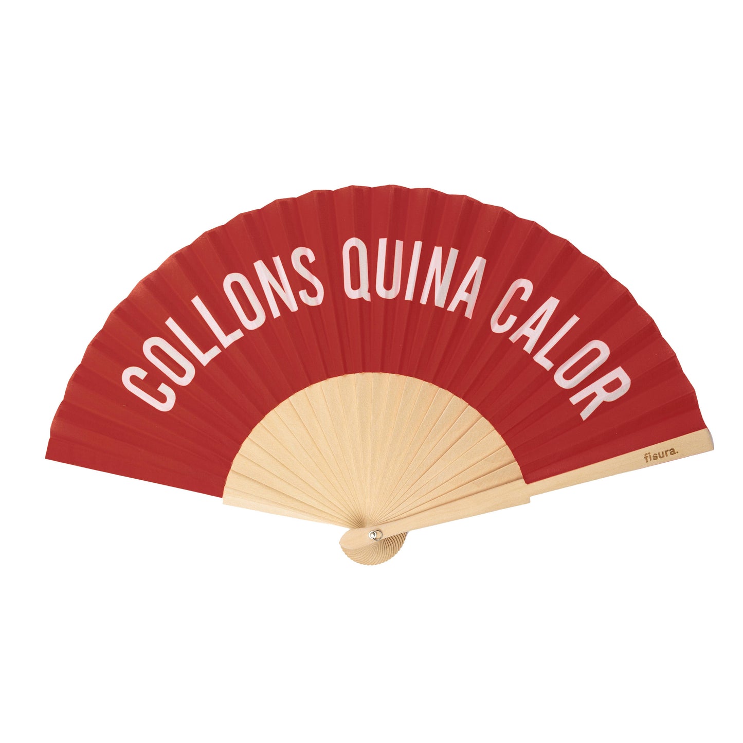 Abanico "Collons Quina Calor" Rojo