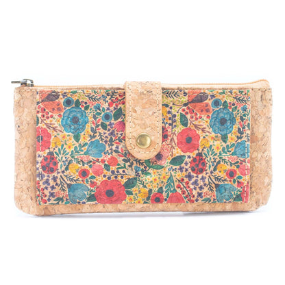 Carteras de tarjetas delgadas para mujer con estampado de flores BAG-2223