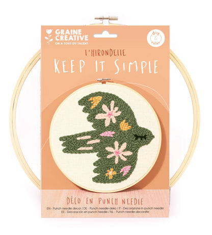 Kit de Punch Needle Pájaro