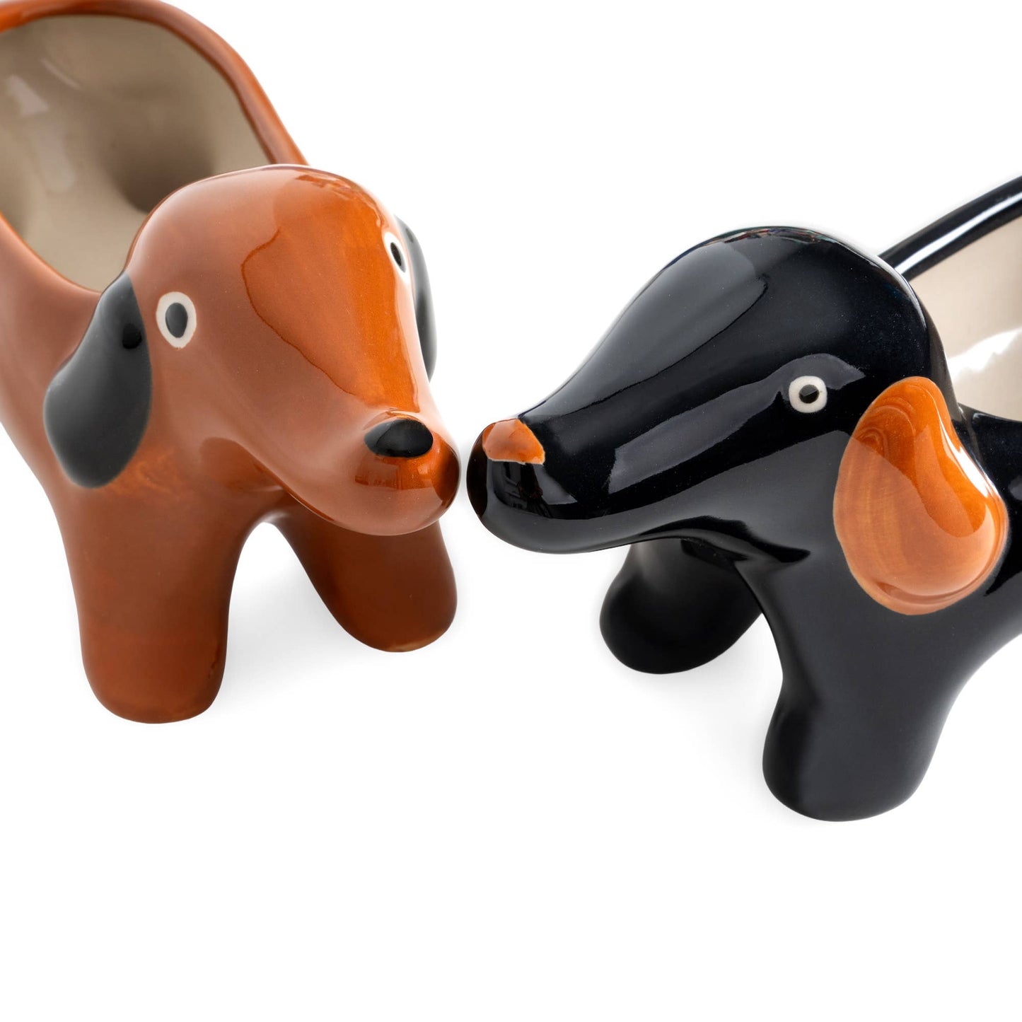 Jarrón decorativo Teckel de cerámica