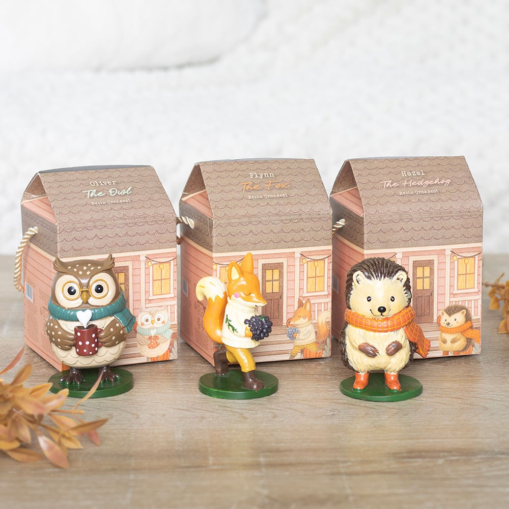 Figuras decorativas animales de otoño – Creature Comforts