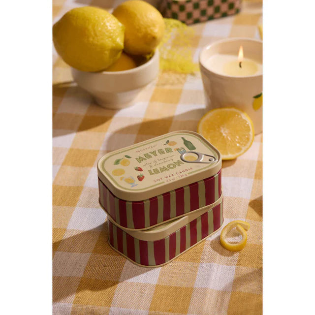 Vela aromática lata Meyer Lemon Paddywax 128 g soja doble mecha